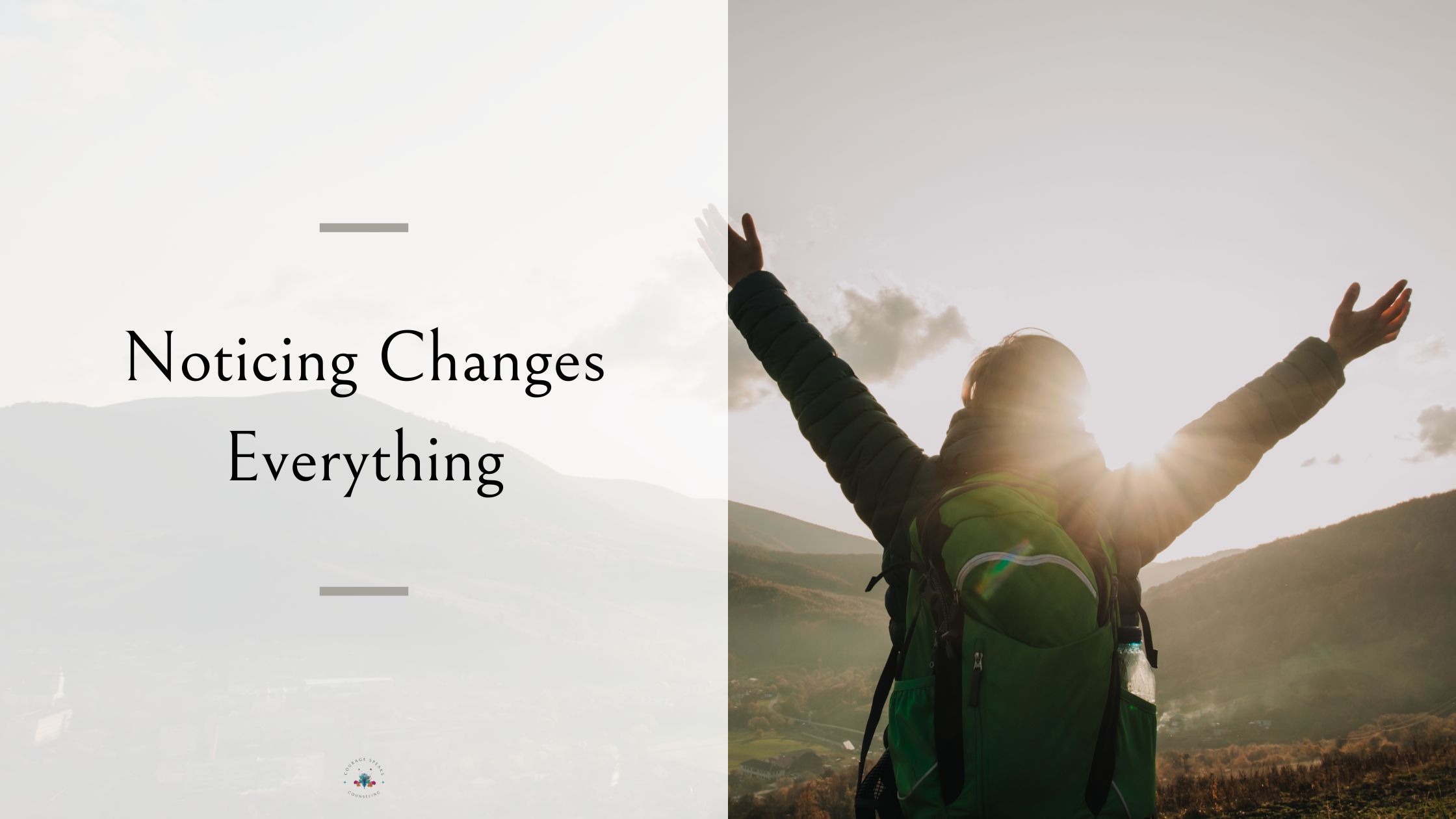 Woman noticing her emotions, symbolizing self-awareness as the first step to change.